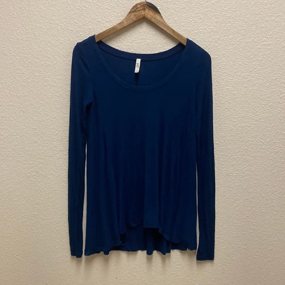 Free People Ribbed Long Sleeve Top XS